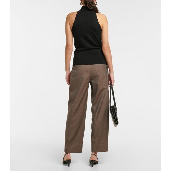 NWT Toteme Ribbed Turtleneck Sleeveless Sweater Top in Black / Medium - Picture 8 of 8